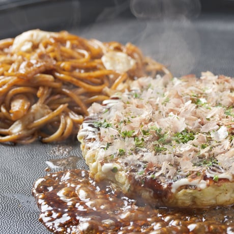 [送料込]<化粧箱>お好み焼・焼そばセット(4種 計7食)(JC)【千房】