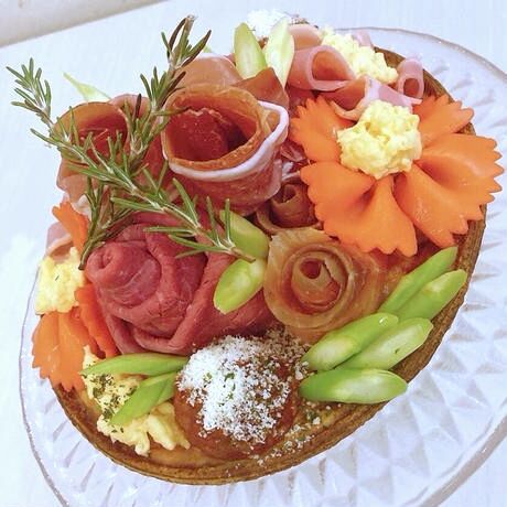 [送料込]バースデーやイベントに　世界に１つの『オーダーキッシュ』(5号)【FlowerQuiche】