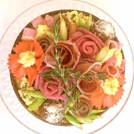 [送料込]バースデーやイベントに　世界に１つの『オーダーキッシュ』(5号)【FlowerQuiche】