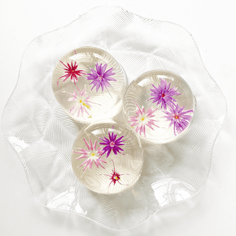 [送料込] カラフルで美しい伝統菓子 フラワー錦玉(10個)【御菓子司つくし】