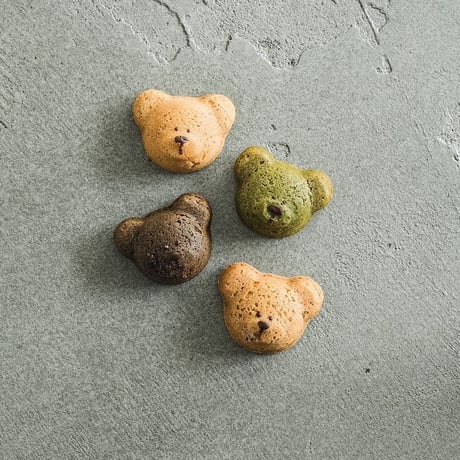 [送料込]【卵不使用】クマたんcakie（米粉）セット(8種 計16個) 【SOBOKUしんぷるいずべすと】
