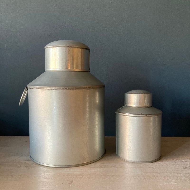 台湾のお茶缶 台湾トタンお茶缶小（写真右） | QQ実験所