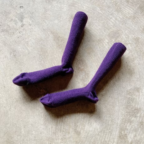 WOOL SIZELESS SOCKS ウールサイズレスソックス　①パープル