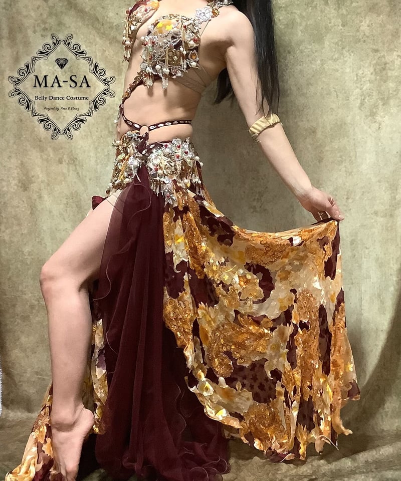 Amr ベリーダンス 衣装 ベリーダンス衣装 ジャスミンドレープ（税・送料込み） Designed