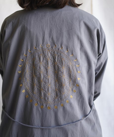 moon circle flower of life robe coat  SUMIKURO
