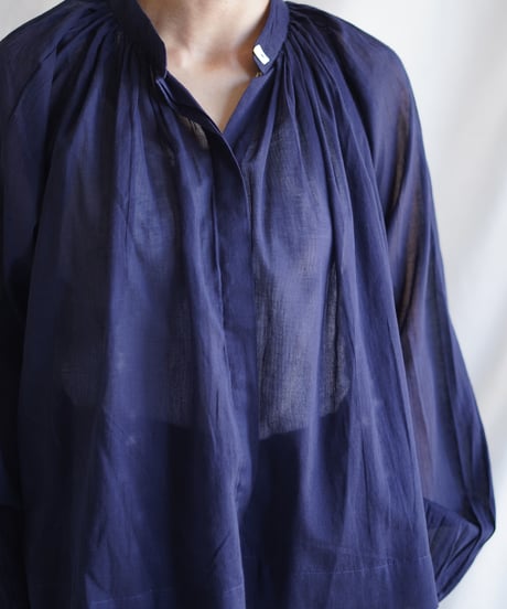 cotton bretagne blouse   MIDNIGHT