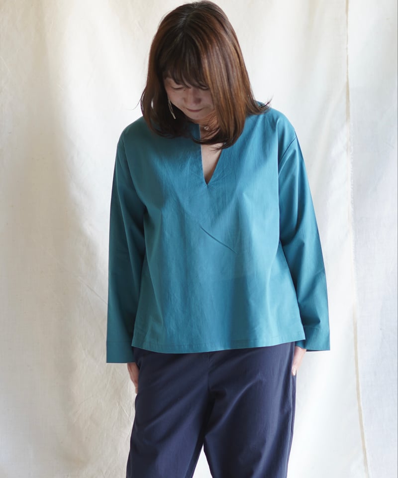 wing neck PO SMOCKY TURQUOISE | Little Eagle