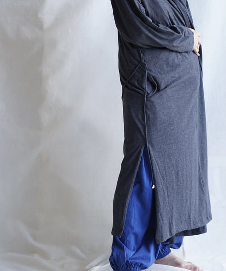 cotton spiral moon KIMONO coat  SUMIKURO