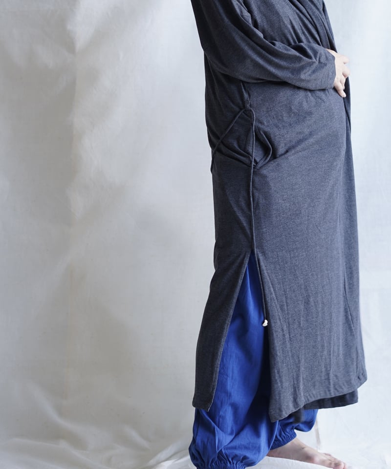cotton spiral moon KIMONO coat SUMIKURO | Litt
