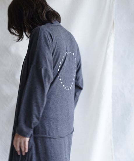 cotton spiral moon KIMONO coat  SUMIKURO