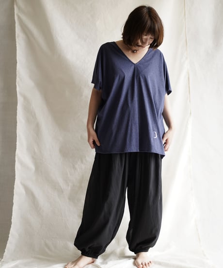 cotton gather PO long  NAVY