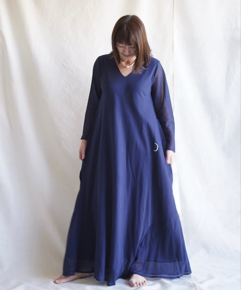 LittleEagleリトルイーグル マキシワンピース インド綿 LittleEagleリトルイーグル マキシワンピース インド綿