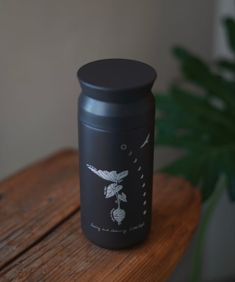 ALOHA mai e MAUI tumbler TARO 【black × silver】