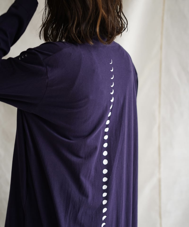Len moon circle long slit coat SHIKON | Little