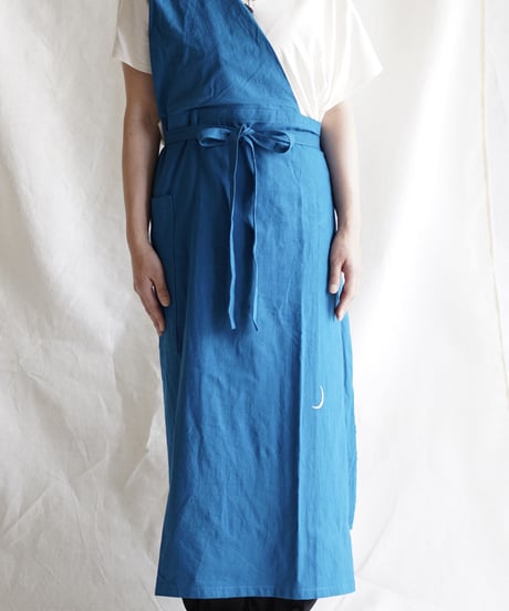 cotton linen KIMONO salon TURQUOISE