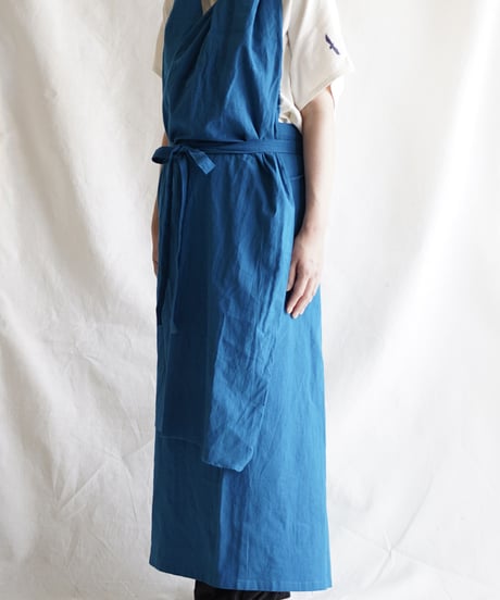 cotton linen KIMONO salon TURQUOISE