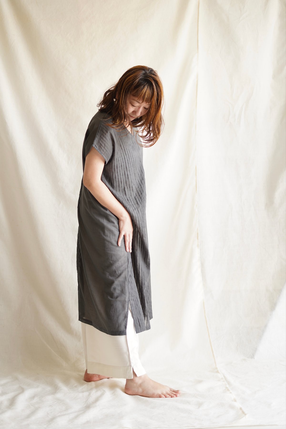 cotton pintuck OP SUMIKURO | Little Eagle