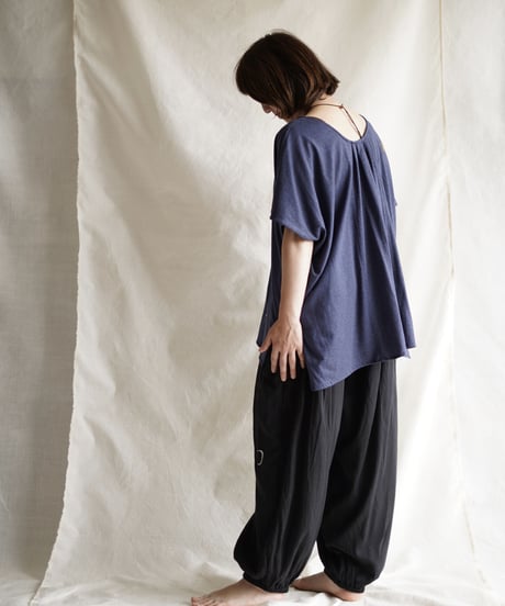 cotton gather PO long  NAVY