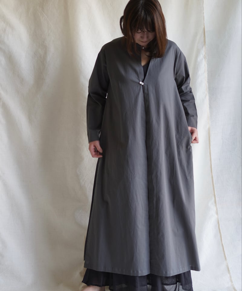 wing neck coat SUMIKURO | Little Eagle