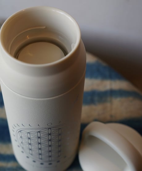 moon circle flower of life tumbler  OCEAN