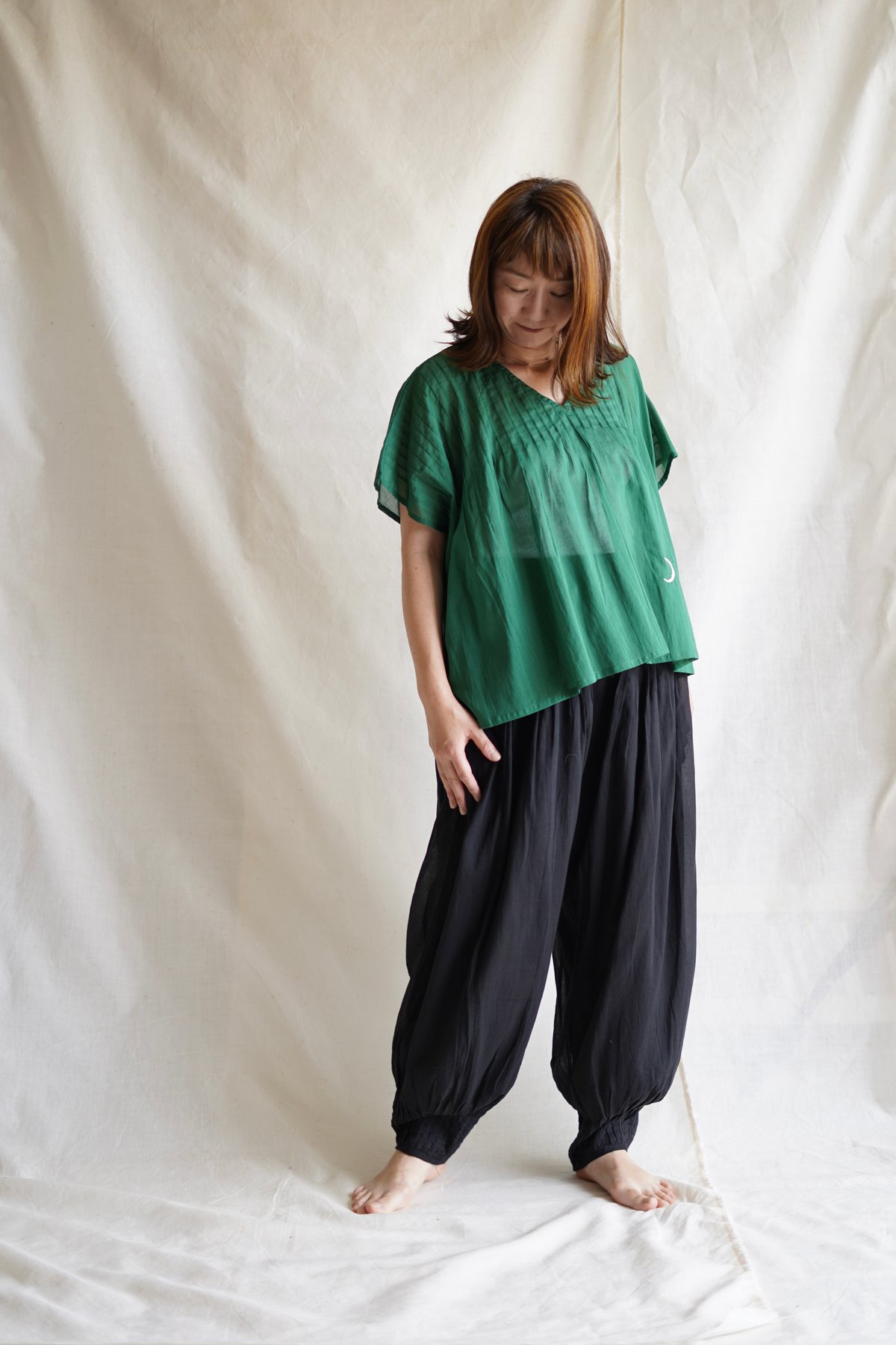 トップス Little EAGLE cotton pintuck PO cotton pintuck PO BOTANICAL | Little Eagle