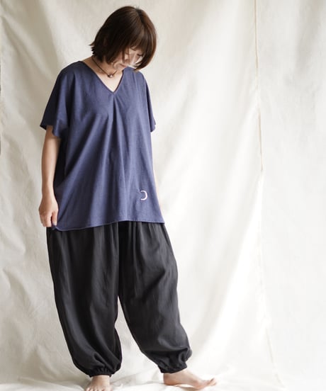cotton gather PO long  NAVY