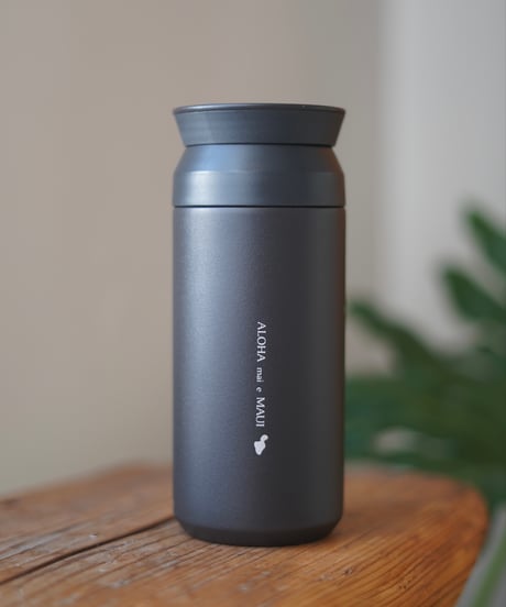 ALOHA mai e MAUI tumbler TARO 【black × silver】