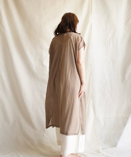 cotton pintuck OP MOCHA