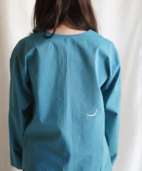 wing neck PO  SMOCKY TURQUOISE