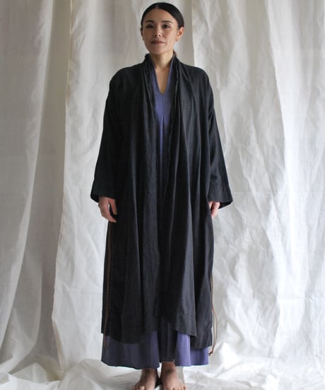 organic cotton hemp KINAGASHI coat sumikuro