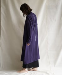 Len moon circle long slit coat  SHIKON