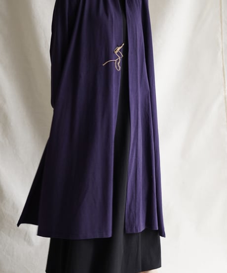 Len moon circle long slit coat  SHIKON