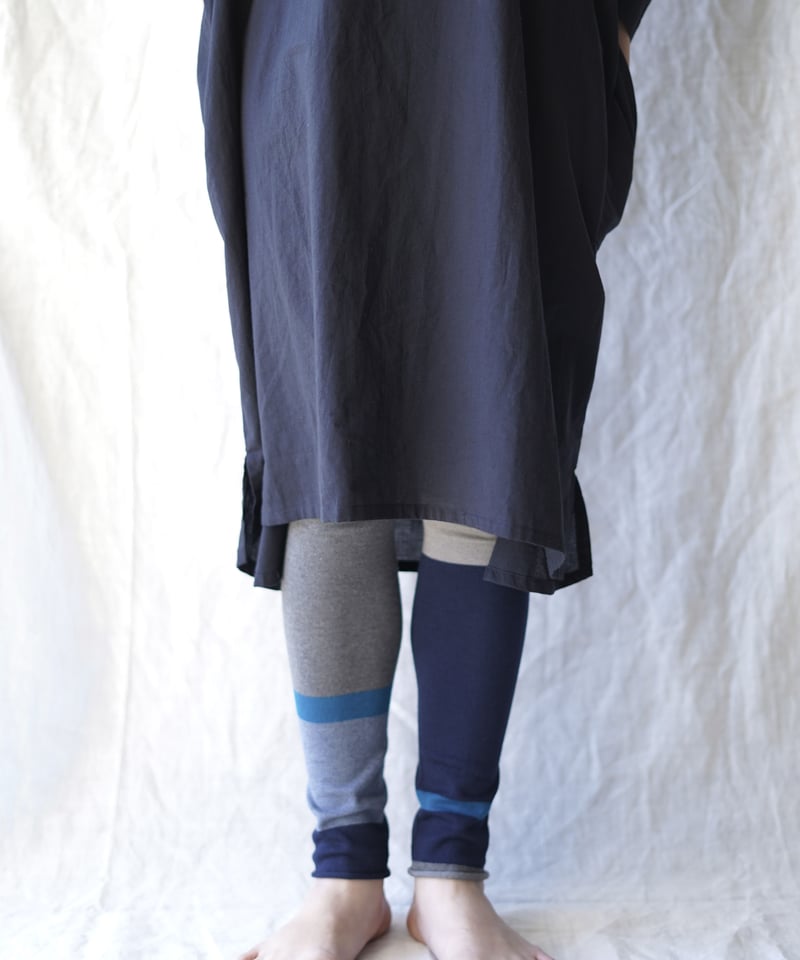 crazy border leggings DEEP OCEAN | Little Eagle