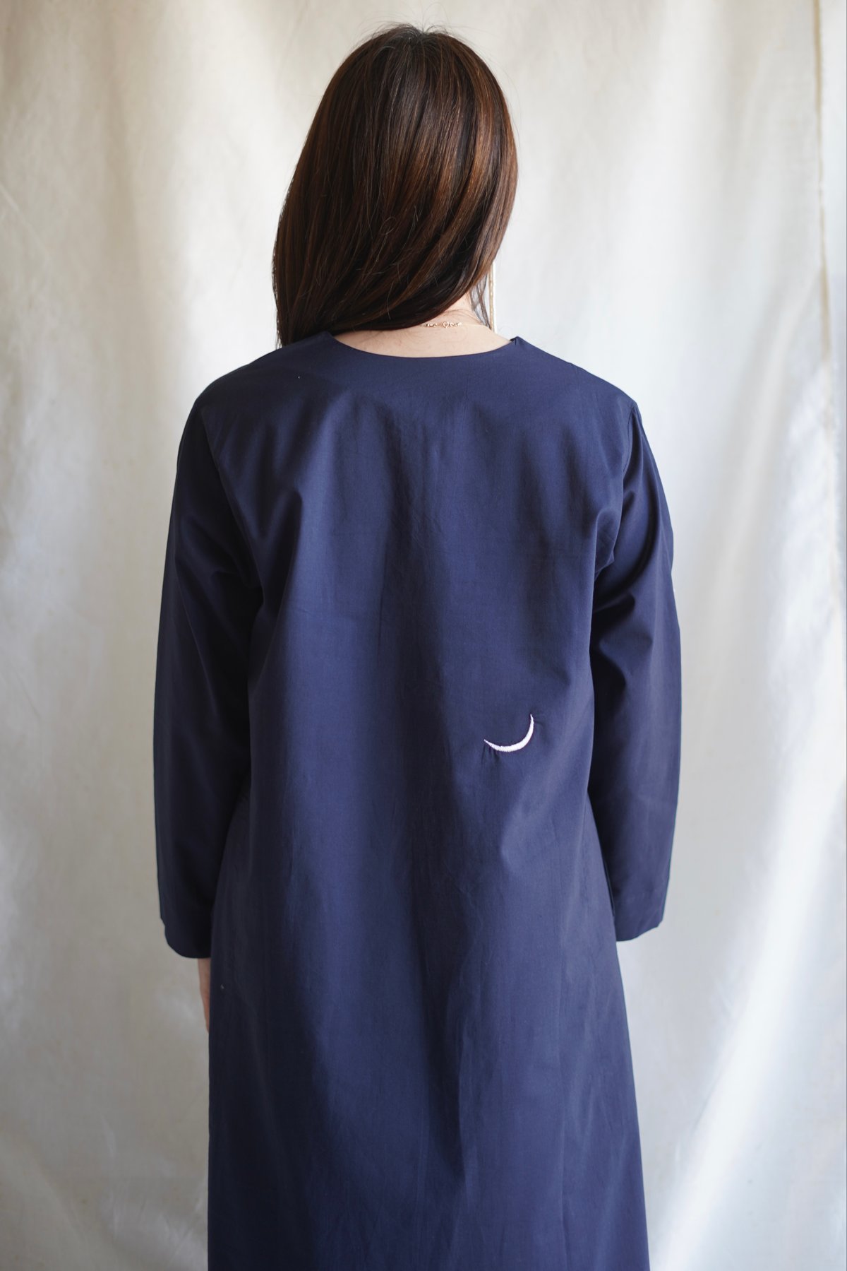 wing neck coat MIDNIGHT | Little Eagle