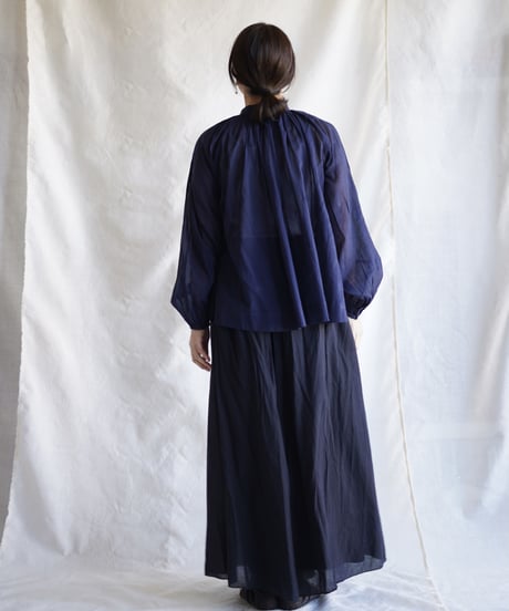 cotton bretagne blouse   MIDNIGHT