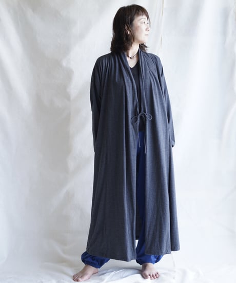 cotton spiral moon KIMONO coat  SUMIKURO