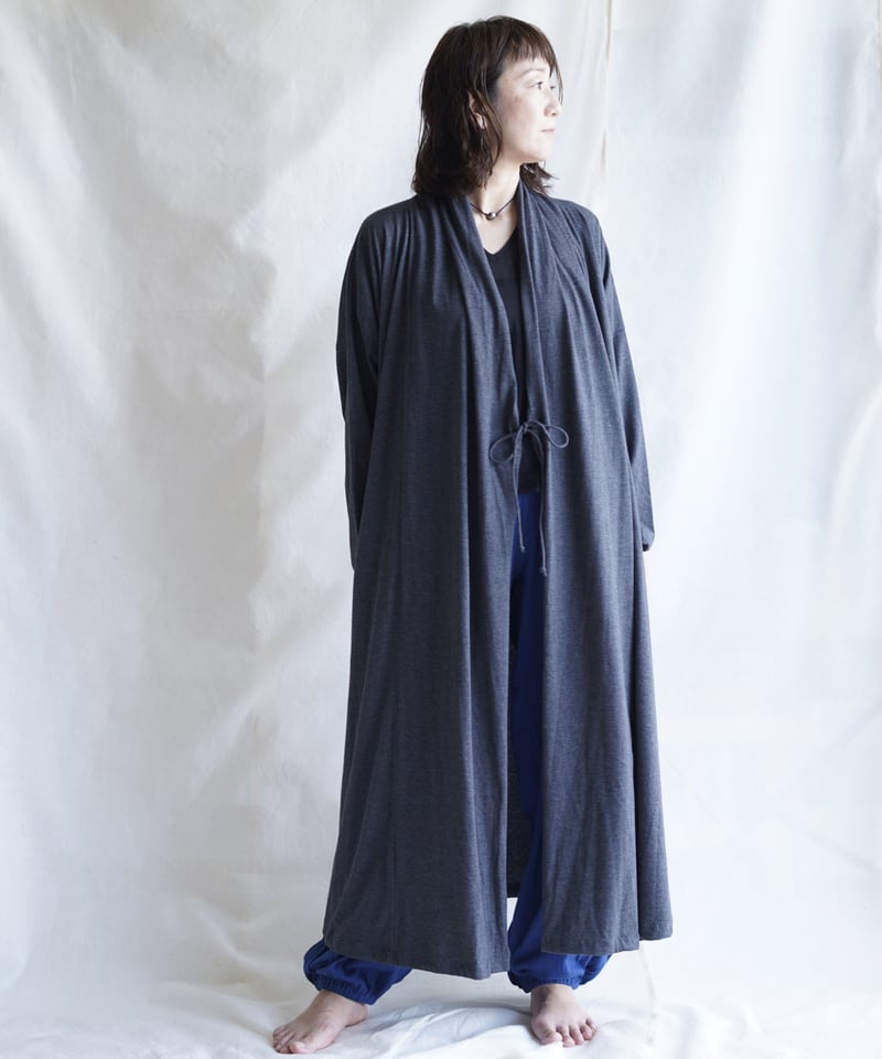 cotton spiral moon KIMONO coat SUMIKURO | Litt