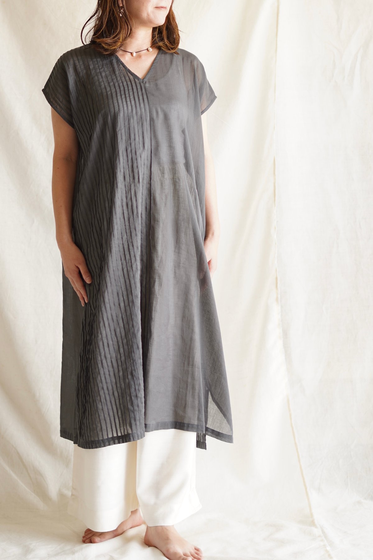 cotton pintuck OP SUMIKURO | Little Eagle