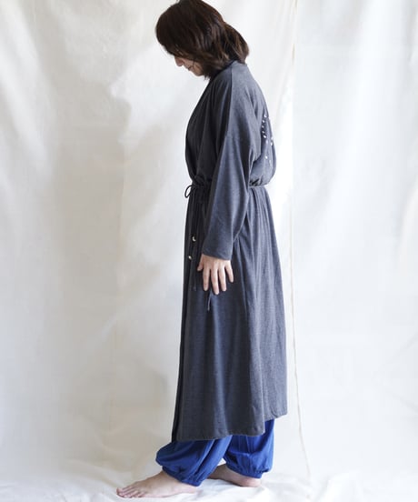 cotton spiral moon KIMONO coat  SUMIKURO