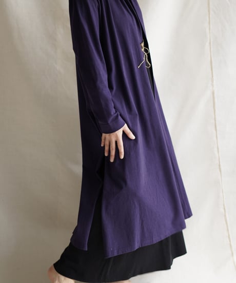 Len moon circle long slit coat  SHIKON