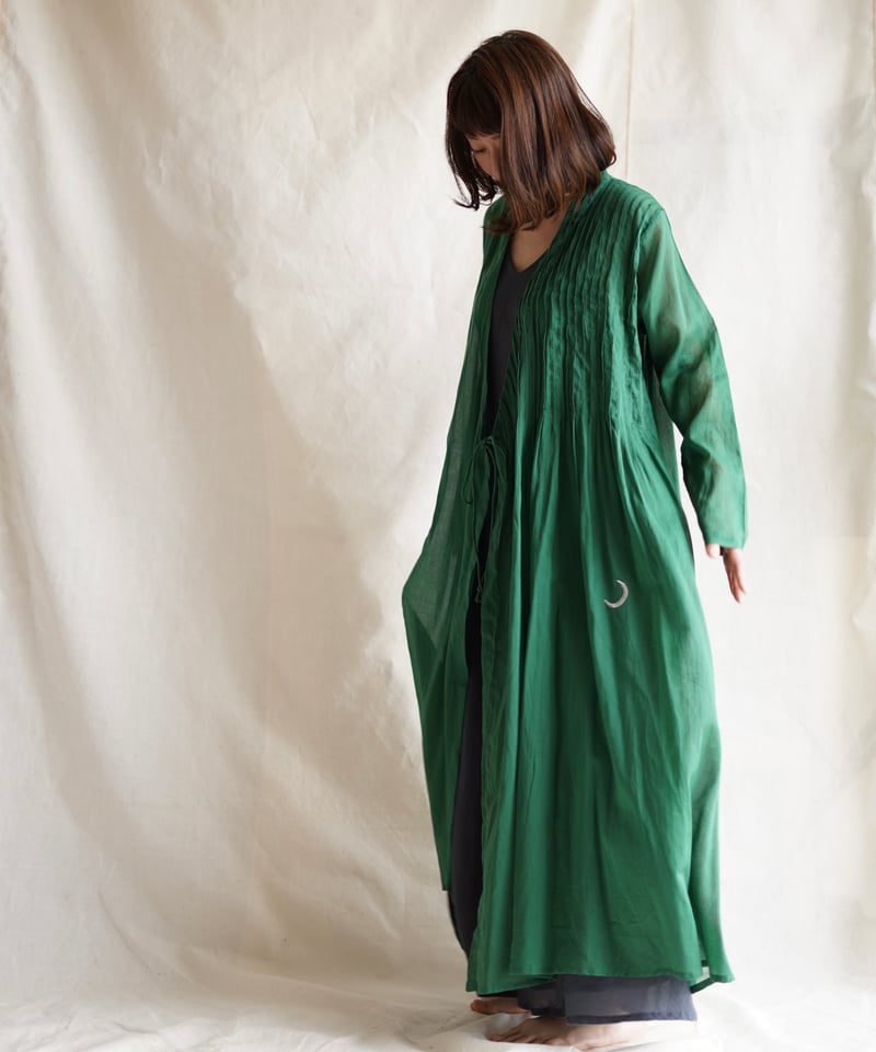 【数回着用・美品】LittleEagle リトルイーグル ラップワンピース 薄紫 cotton pintuck cache-coeur BOTANICAL | Little