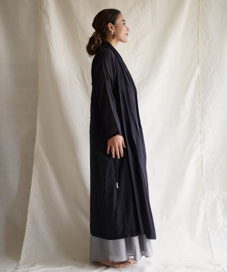 moon circle cotton robe coat  MIDNIGHT