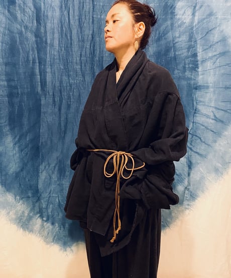 organic cotton hemp KINAGASHI coat sumikuro