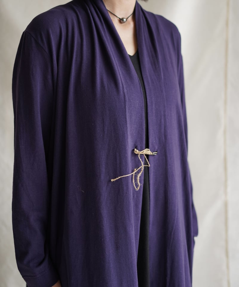 Len moon circle long slit coat SHIKON | Little