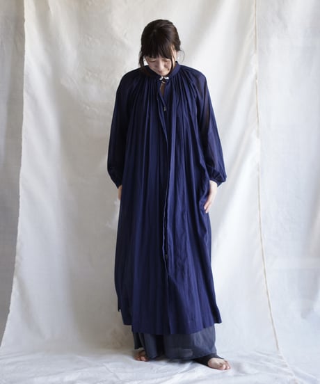 cotton bretagne long coat    MIDNIGHT