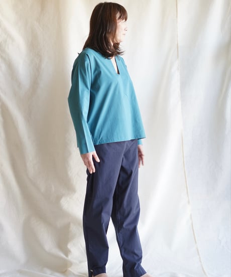 wing neck PO  SMOCKY TURQUOISE