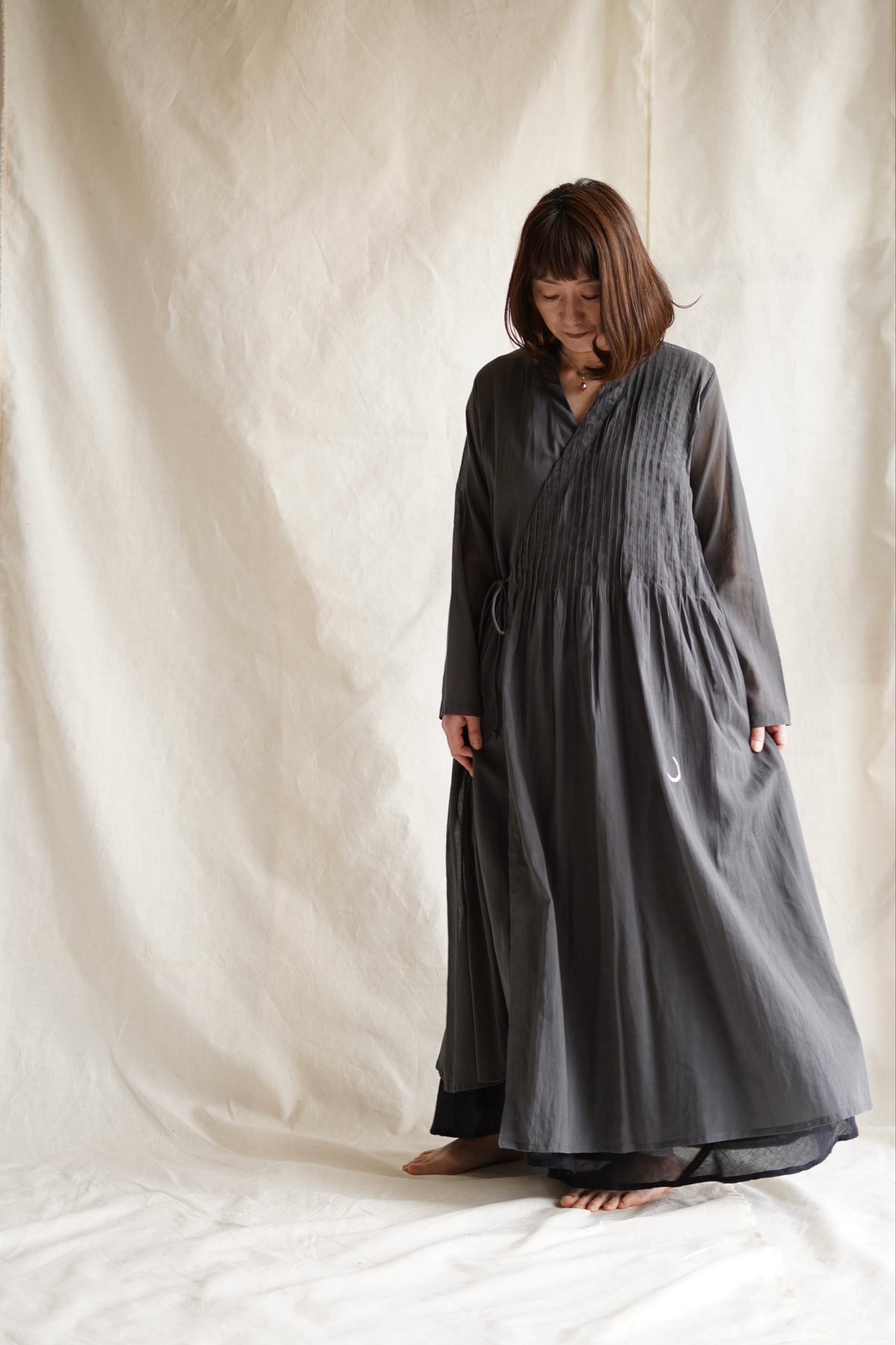 cotton pintuck cache-coeur SUMIKURO | Little E