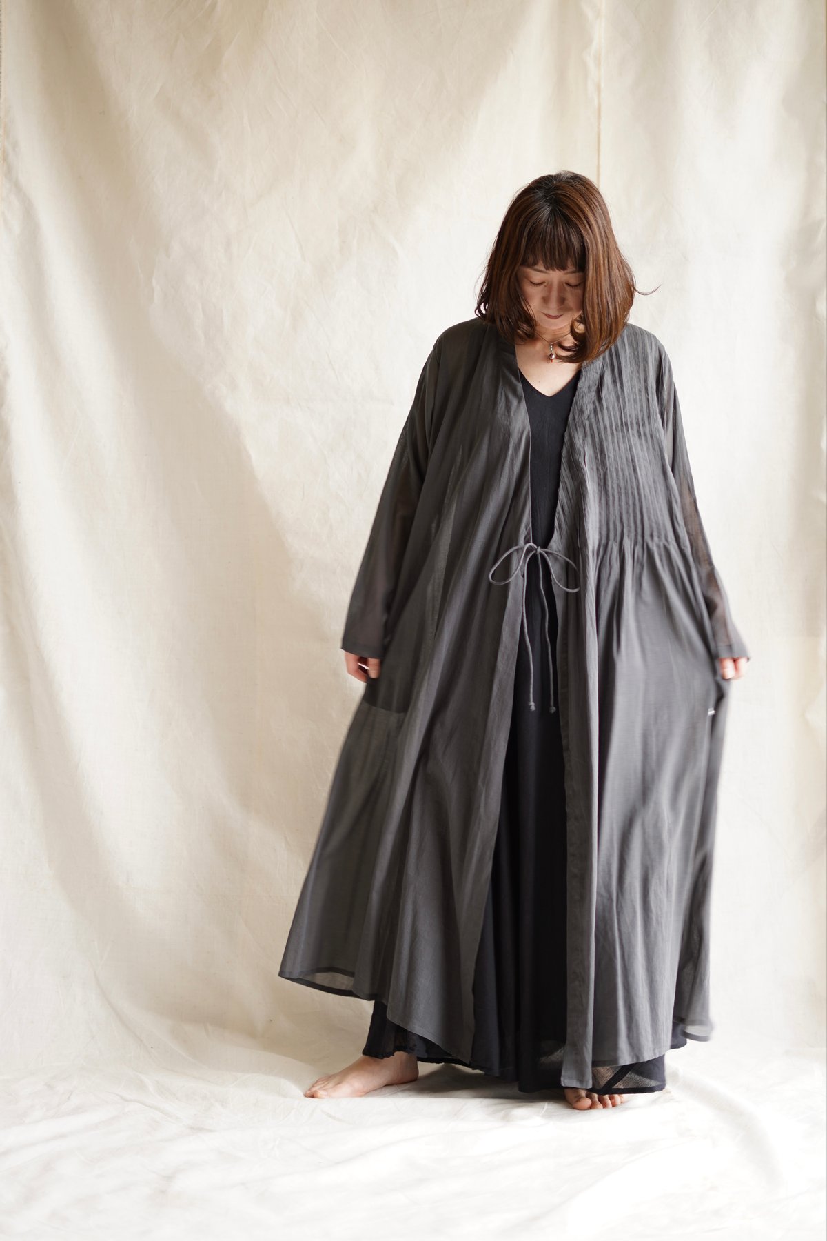 cotton pintuck cache-coeur SUMIKURO | Little E