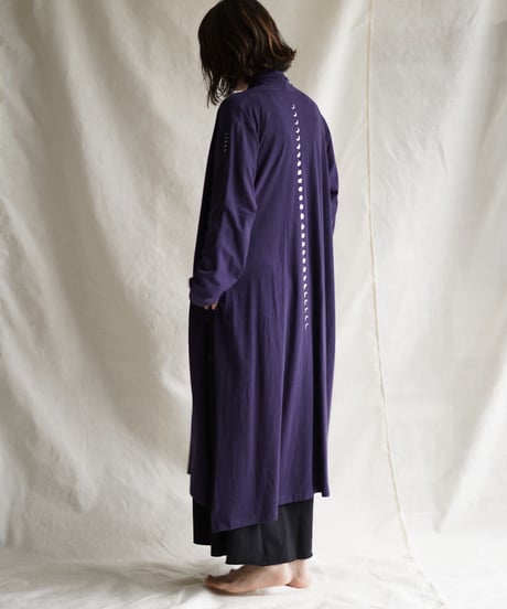 Len moon circle long slit coat  SHIKON