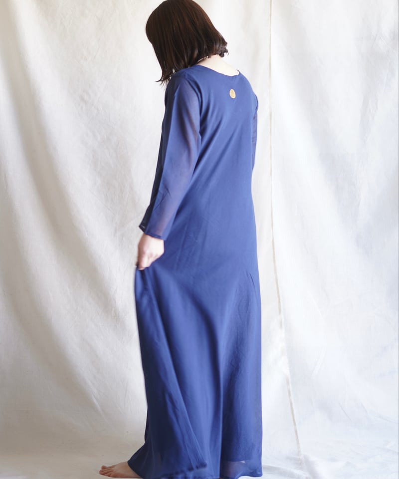 cotton flow L/S OP INK BLUE | Little Eagle